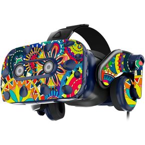 MightySkins Skin Compatible with HTC Vive Pro VR Headset - Flower Wheels | Protective, Durable, and Unique Vinyl Decal wrap Cover | Easy to Apply, Remove, and Change Styles | Made in The USA