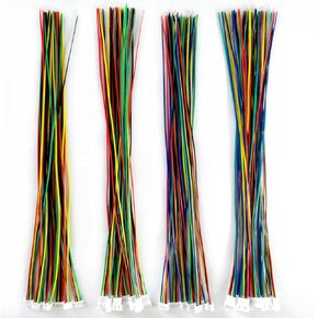 BOJOUL for 16 Sets JST 1.25mm 4 + 5 Pin 28AWG Male + Female Connector Plug with Wire Cable 20cm Used in PCB Toys Household Appliances etc