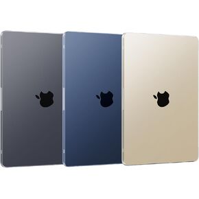 [Official Starlight] for MacBook Air 15 inch Case M3 M2 2024 2023 [100% Color Match] [Ultra Thin Armor] Protective Hard Shell Matte Cover for Laptop Model A3114 A2941 - Starlight Clear