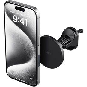 iOttie iTap 3 Magnetic Flush Mount Car Mount Phone Holder with Magnetic Ring Adapter. Compatible with MagSafe, iPhone, and Android Smartphones.