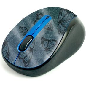 MightySkins Glossy Glitter Skin for Logitech M325 Wireless Mouse - Dark Butterfly | Protective, Durable High-Gloss Glitter Finish | Easy to Apply, Remove, and Change Styles | Made in The USA