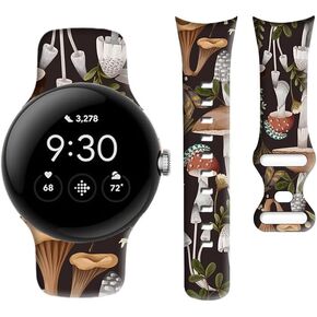 Compatible with Pixel Watch 2/1 Band for Women Men,Soft Silicone Waterproof Sport Replacement Strap for Pixel Watch 2 2023/ Pixel Watch 2022 Accessories