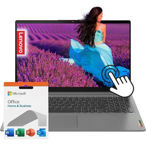 Lenovo Touchscreen IdeaPad 3i with 1-Year Microsoft Office, 40GB RAM, 1TB Storage(512GB SSD with 512GB External Drive), Intel Core i3, 15.6" FHD, Type-C, HDMI, Windows 11 Home