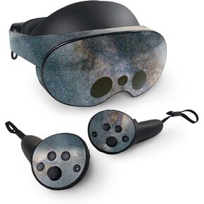 MightySkins Glossy Glitter Skin Compatible with Meta Quest Pro - Galactic Landscape | Protective, Durable High-Gloss Glitter Finish | Easy to Apply, Remove, and Change Styles | Made in The USA
