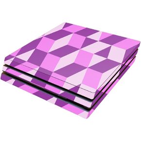 MightySkins Skin Compatible with Sony Playstation 4 Pro PS4 wrap Cover Sticker Skins Pink Geo Tile