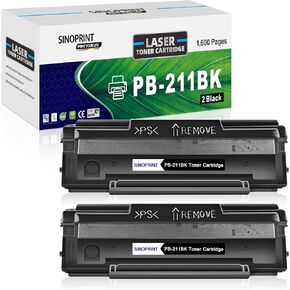 PB-211 Toner Cartridge Replacement for Pantum PB211 PB-211EV PB-210 Toner Compatible for Pantum P2502W M6552NW P2500W M6550NW M6500NW M6600NW M6602NW Printer Ink (Black,2-Pack)