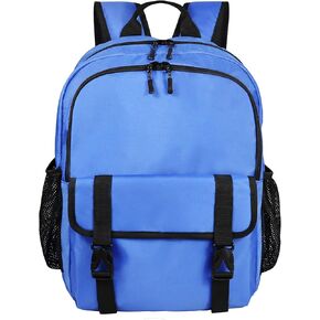 KUI WAN Backpack for Women and Men, 17'' Classical Nylon Bookbag with Multi-pockets Casual Daypack for College Work Travel