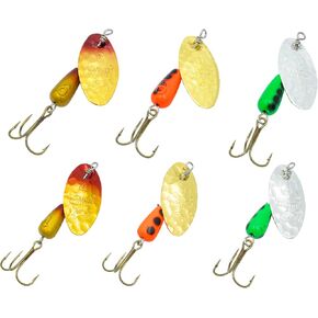 Panther Martin PMHD6 Holographic Deluxe Spinners Fishing Lure Kit - Assorted - Pack of 6