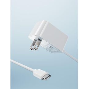 12V USB-C AC/DC Adapter Compatible with 8’’,8.5’’,10’’ Wall Fan, USB Type C Plug,1.8M/5.9 feet
