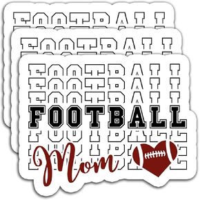 (3 قطع) ملصقات لكرة القدم لأم كرة القدم ملصقات للكتب وأجهزة الكمبيوتر المحمولة والأكواب وسجلات القصاصات والأكواب وزجاجات المياه والأوقد وحافظة الهاتف، ملصق فينيل مقاوم للماء، ملصق رياضي للأم ماما 3 بوصة × 2.2 بوصة in Kuwait