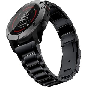 Titanium 22mm Band Compatible for Fenix 8 47mm/E 47mm/7/6 Pro/5 Plus/EPIX 2/Forerunner 965 955, 26mm Metal Quick Release WatchBand for Fenix 8 51mm/Enduro 3 51mm/7X Pro Sapphire Solor/6X Pro