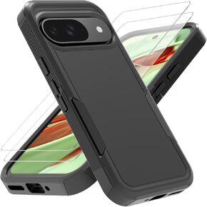 for Google Pixel 9 Pro XL Case with HD Screen Protector Heavy Duty Rugged Full-Body Shockproof Military Grade Protection (Mint Green)
