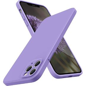 SURPHY Design for iPhone 11 Pro Max Case with Camera Protection, Straight Edge Design Liquid Silicone Slim Case, Light Pink