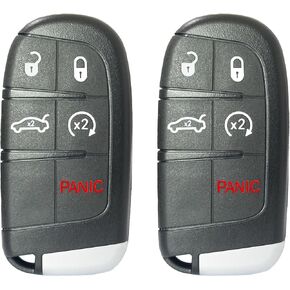Remote Key Fob Fobik Compatible for chry 300 Dodge Charger 2011 2012 2013 2014 2015 2016 2017 2018 Challenger 2015-2018 Dart Limited 2014-2016 Keyless Entry Remote Control(FCC:M3N40821302 433 Mhz)