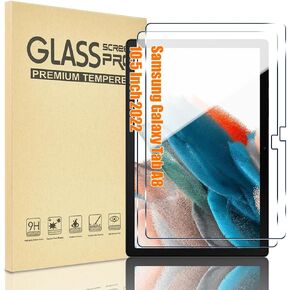 2 PACK for Samsung Galaxy Tab A8 10.5 inch 2022 (SM-X200/X205/X207) Screen Protector Tempered Glass with 9H Hardness Bubble Free Easy Installation