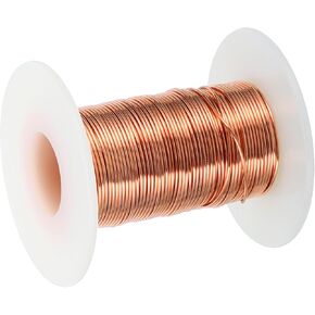 PATIKIL 99.9% Soft Copper Wire, 17Gauge/1.1mm Diameter 10m/32.8ft Spool Pure Copper Craft Wire for Jewelry Making Beading Garden Plants