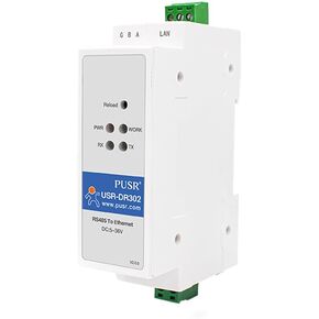 DIN-Rail RS485 to Ethernet Converter RS485 to TCP/IP Server Module Modbus Gateway Network Transmission USR-DR302