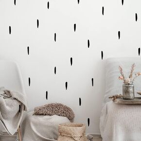 36Pcs Starburst Boho Art Wall Decals, Peel and Stick Wall Stickers for Living Nursery Room Bedroom Wall Decor