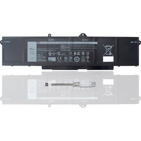 9JRV0 Laptop Battery for Dell Latitude 5521 5531 Precision 3561 3571 3581 Alienware m17 R5 AMD Series 00P3TJ 0P3TJ 0R05P0 R05P0 05RGW 53XP7 053XP7 11.4V 97Wh 8071mAh