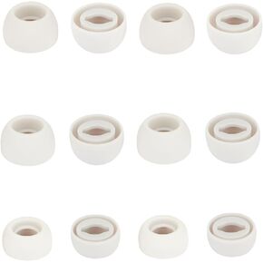 Earbud Tips Silicone Replacement Ear Tips Silicone Earbud Rubber Tips Buds Wing Tips Compatible with Samsung Galacxy Buds Pro Ear Bud Tips S/M/L 6 Pairs(Purple)