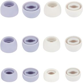 Earbud Tips Silicone Replacement Ear Tips Silicone Earbud Rubber Tips Buds Wing Tips Compatible with Samsung Galacxy Buds Pro Ear Bud Tips S/M/L 6 Pairs(Purple)