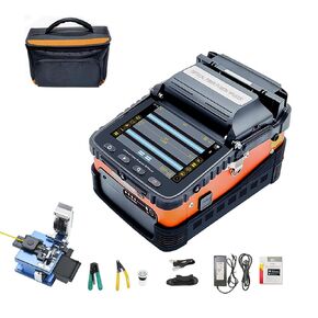 Fusion Splicer AI-6C+ Fiber Optical Fusion Splicer with 8S Splicing, Core Alignment Fiber Splicer with 5200mAh Large Battery Capacity, Automatic FTTH Precision Optical Fiber Splicer