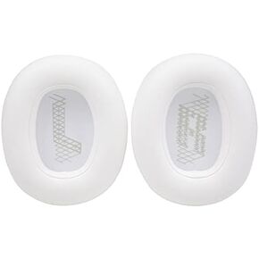 Live 650BTNC Earpads Replacement Ear Cushion Protein Leather Memory Foam Ear Pads Compatible with JBL E65BTNC Duet NC Live 650TNC Live 660 BTNC Wireless Over-Ear Headphones (White)