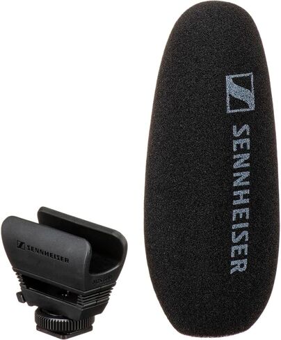 Sennheiser Pro MKE 600 Shotgun Microphone for Video Camera/Camcorder Bundle with MKE 200 Ultracompact Camera-Mount Mic and V-Rig Triple Shoe Bracket in Saudi Arabia