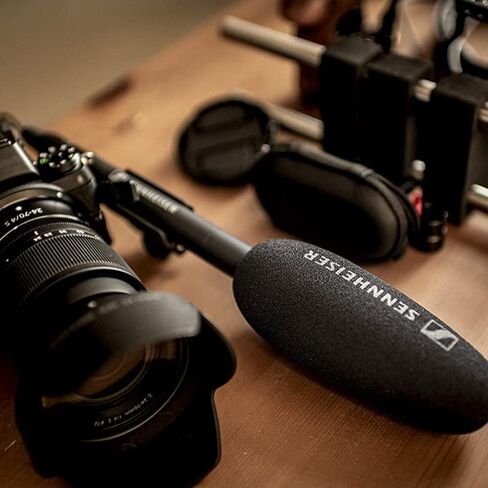 Sennheiser Pro MKE 600 Shotgun Microphone for Video Camera/Camcorder Bundle with MKE 200 Ultracompact Camera-Mount Mic and V-Rig Triple Shoe Bracket in Saudi Arabia