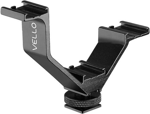 Sennheiser Pro MKE 600 Shotgun Microphone for Video Camera/Camcorder Bundle with MKE 200 Ultracompact Camera-Mount Mic and V-Rig Triple Shoe Bracket in Saudi Arabia
