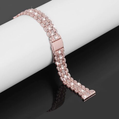 20mm Dressy Bands Compatible with Samsung Galaxy Watch 7/6/5/4 40mm/44mm Watch3 41mm/Active 2/Active Watch Bands Women's Bling Metal Wristband Strap in Saudi Arabia