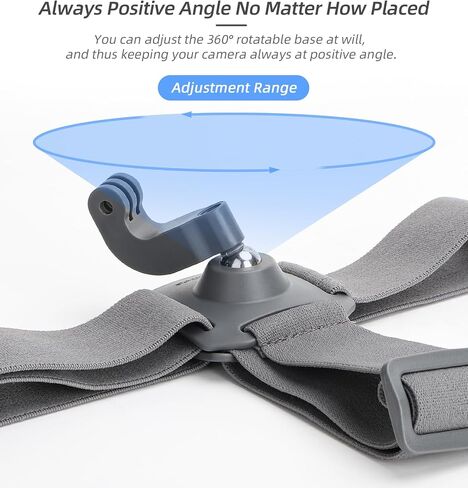 حزام رأس BTG يدور 360 درجة متوافق مع DJI Action 4 3/Insta360 Go 3 2 One X3 One R/DJI Pocket 3 2 ملحقات عصابة الرأس (مموهة) in Saudi Arabia