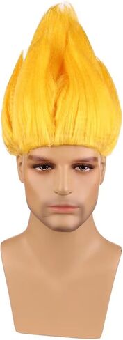 Rainbow Flame Shape Wig Colorful Spiked Wig Short Multi-color Crazy Fun Wigs (Small Size) in Saudi Arabia