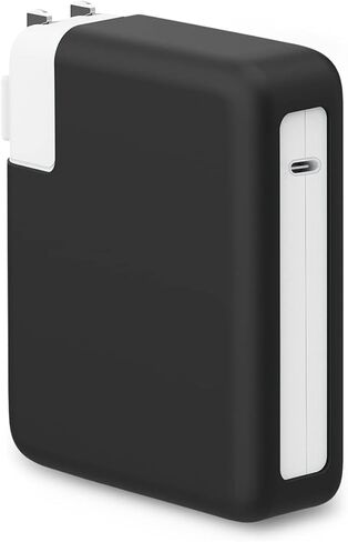 Soft Silicone Charger Protector Case Sleeve Cover for MacBook Pro 14 inch 96W 2021 2022 2023 A2442 M1 A2779 M2 Chip, Power Adapter Cover for MacBook Pro 16 inch 2019 2020 Model A2141, Black in Kuwait