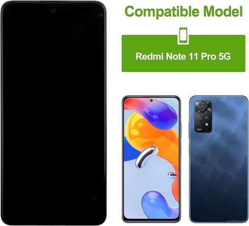 شاشة LCD رقمية بديلة متوافقة مع Xiaomi Redmi Note 11 Pro 5G 21091116I 2201116SG (أسود بدون إطار) شاشة LCD تعمل باللمس مع أدوات إصلاح - 6.8 بوصة in Kuwait