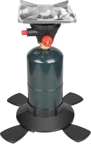 DOMINOX Portable Propane Camping Stove with Button Starter, 10,000 BTU Burner Propane Stove, Backpacking Stove with Precise Temperature Control for Camping & Hiking (Propane Tank Not Included) in Saudi Arabia