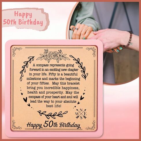 Sensi Blue Coworker Leaving Gifts, Retirement Gifts for Women, Farewell Going Away Goodbye New Job Gifts for Female, Retired Gifts for Boss Colleague, Natural Stone Compass Bracelets in Saudi Arabia