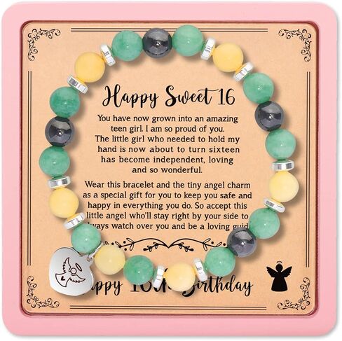 Sensi Blue Coworker Leaving Gifts, Retirement Gifts for Women, Farewell Going Away Goodbye New Job Gifts for Female, Retired Gifts for Boss Colleague, Natural Stone Compass Bracelets in Saudi Arabia