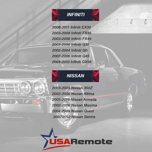 Keyless Entry Remote Fob + Ignition Key (fits Nissan Infiniti KBRASTU15 46) in Saudi Arabia