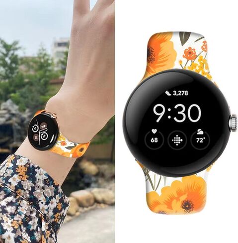 Compatible with Pixel Watch 2/1 Band for Women Men,Soft Silicone Waterproof Sport Replacement Strap for Pixel Watch 2 2023/ Pixel Watch 2022 Accessories in Saudi Arabia