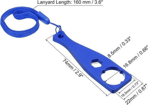 PATIKIL Camera Screw Spanner, 2 Pack Aluminium Alloy Camera Tighten Knob Bolt Nut Screw Wrench with Lanyard for Action Camera, Red in Saudi Arabia