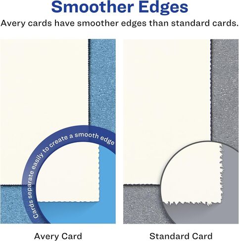 Avery Printable Rectangle Cards, 5.5" x 8.5", Matte White Cardstock, Laser/Inkjet Cards, 100 Total in Saudi Arabia