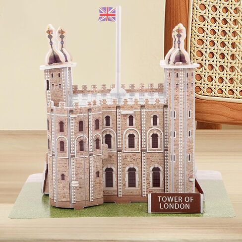 ibasenice 1 Set Tower of London Puzzle Puzzle Educational 3D Puzzles for Paper Puzzles Architectural Puzzle Model Kits for Tower of London Child Three-Dimensional in Saudi Arabia