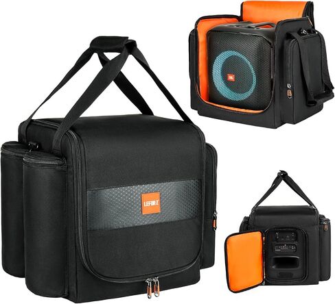 Carrying Case Travel Bag Compatible with JBL Partybox Encore Essential,Portable Speaker Tote Bag fits for Encore with Shoulder Strap & Extra Pockets for Microphone,Charger,Cable,Accessories(Black) in Kuwait
