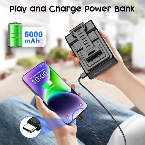 JTEMAN Gifts for Men Women,Adjustable Cell Phone Stand with Bluetooth Speaker and Charging Function,Cool Tech Gadgets Gift Idea for Dad Mom Birthday in Kuwait