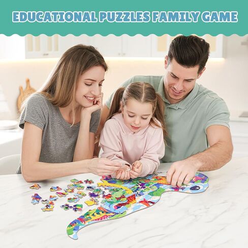 ELX 153 Piece Sea Turtle Jigsaw Puzzle for Kids 4-10, Seaworld Floor Puzzle for Preschool Learning (21.42 X 16.42 in) in Saudi Arabia