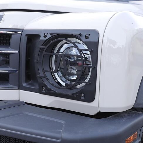 Car Headlight Guards Light Compatible with Ineos Grenadier 2020-2024 Front Headlights Cover Trim Lamp Frame Protector External Accessories Decoration (Sand Black) in Saudi Arabia