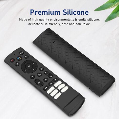 Remote Case for Hisense Smart TV Voice Remote ERF3F80 ERF3A90 ZDB1210320 U7G U9G U8 Series 4K ULED Protective Control Cover Silicone (Black) in Saudi Arabia
