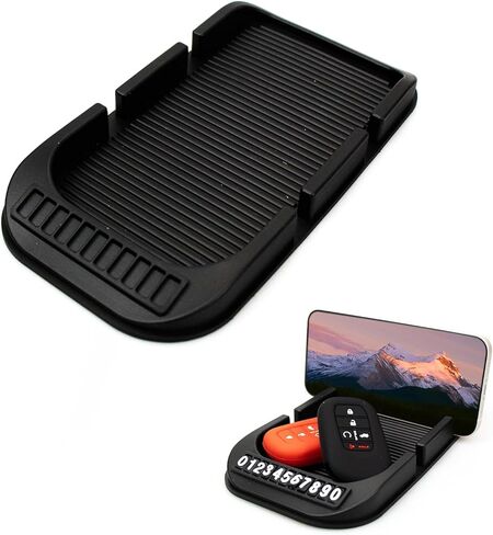 لوحة جل مضادة للانزلاق لوحة قيادة السيارة مضادة للانزلاق حامل الهاتف الخليوي، ملحقات السيارة الداخلية سلسلة مفاتيح نظارات شمسية مضادة للانزلاق وسادة الهاتف الخلوي للسيارة in Kuwait