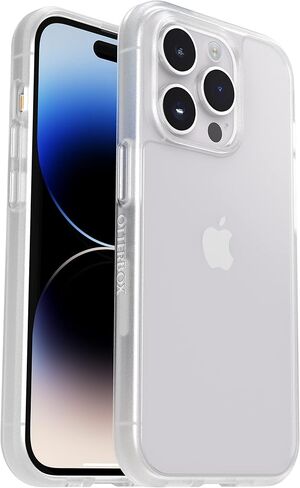 حافظة OtterBox iPhone 14 Pro Max (فقط) من سلسلة Prefix - شفافة، رفيعة للغاية، صديقة للجيب، حواف مرتفعة تحمي الكاميرا والشاشة، متوافقة مع الشحن اللاسلكي in Saudi Arabia